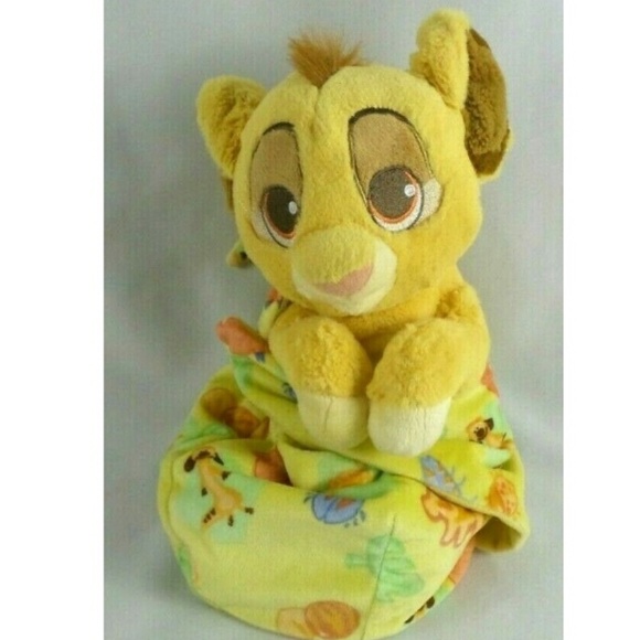 simba plush in pouch